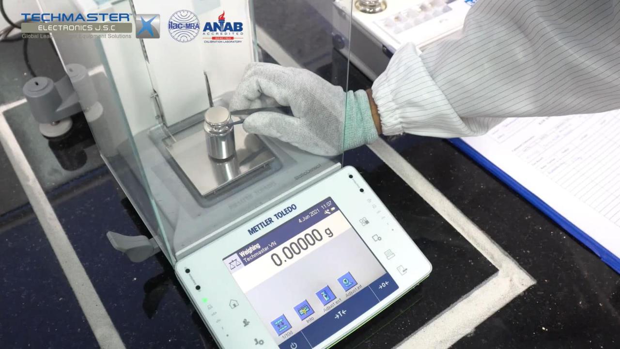 Hiệu chuẩn cân phân tích